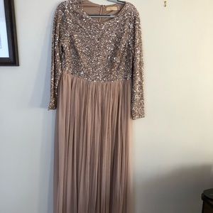 COPY - Sequin and tulle full length dress.